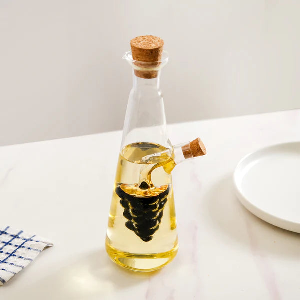 Premium Olive Oil & Vinegar Glass Dispenser – Transparent | Beirut Kitchen Essential Martika